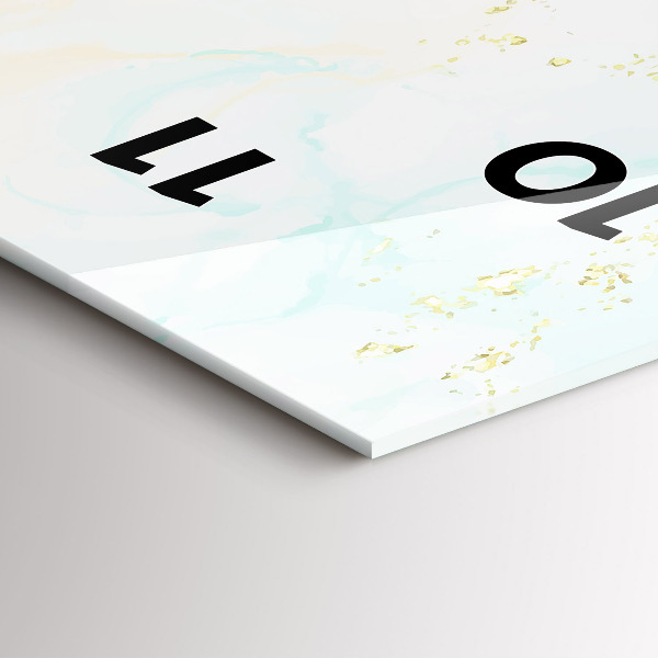 Zegar ścienny pionowy Akwarelowy marmur