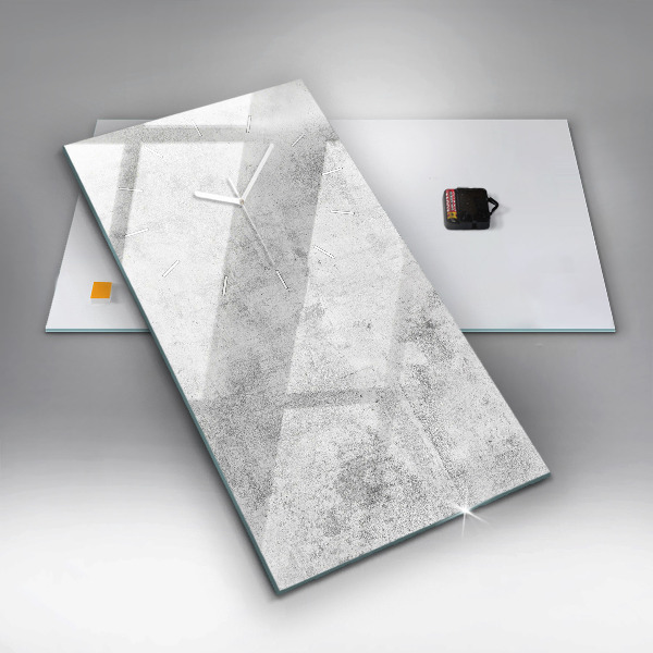 Zegar ścienny pionowy Betonowy mur