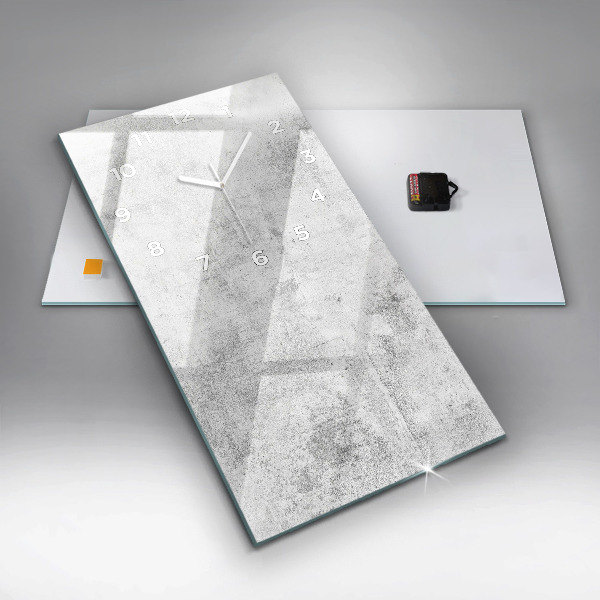 Zegar ścienny pionowy Betonowy mur