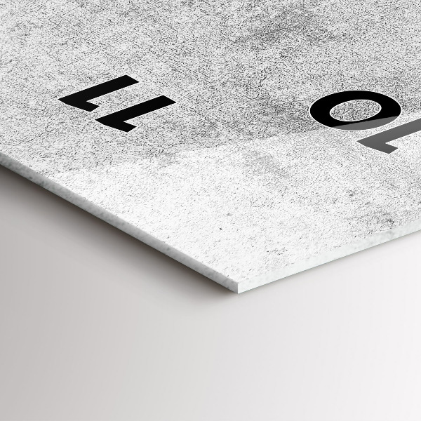 Zegar ścienny pionowy Betonowy mur