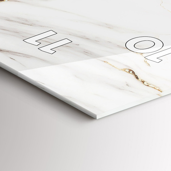 Zegar ścienny pionowy Marmur ozdobny