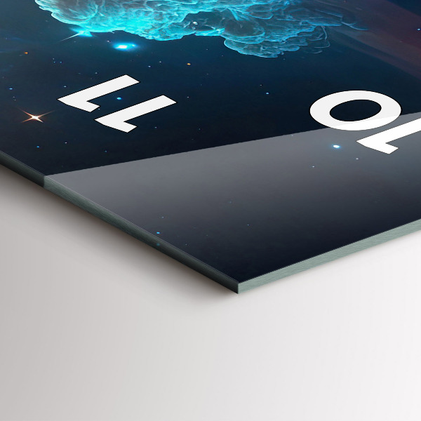 Zegar ścienny pionowy Kosmiczny świat gwiazd