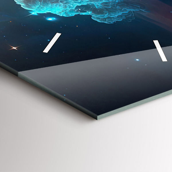 Zegar ścienny pionowy Kosmiczny świat gwiazd