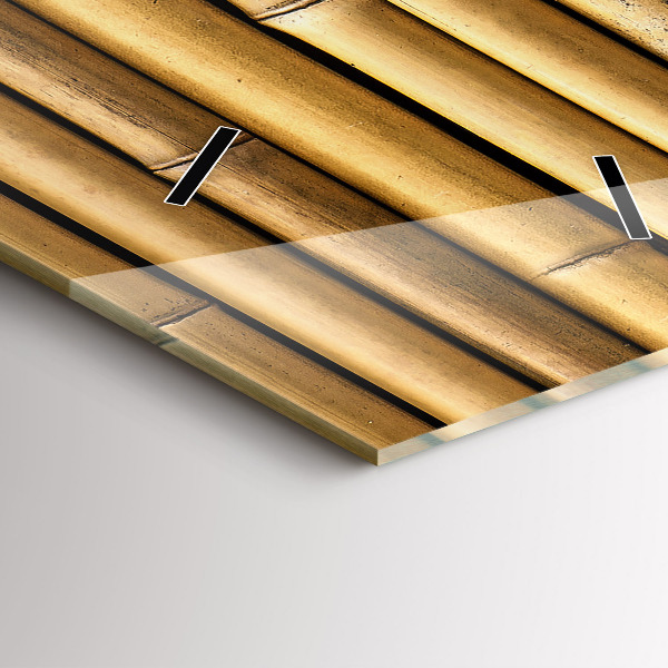 Zegar szklany pionowy Bambusowe kije