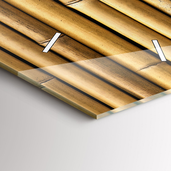 Zegar szklany pionowy Bambusowe kije