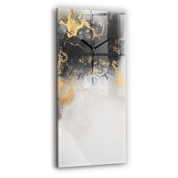 Zegar ścienny pionowy Artystyczny marmur