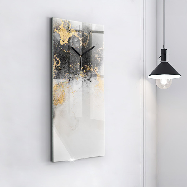 Zegar ścienny pionowy Artystyczny marmur