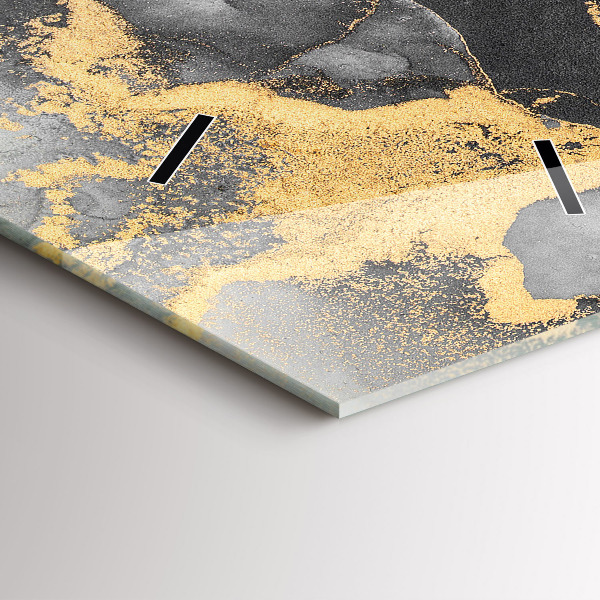 Zegar ścienny pionowy Artystyczny marmur