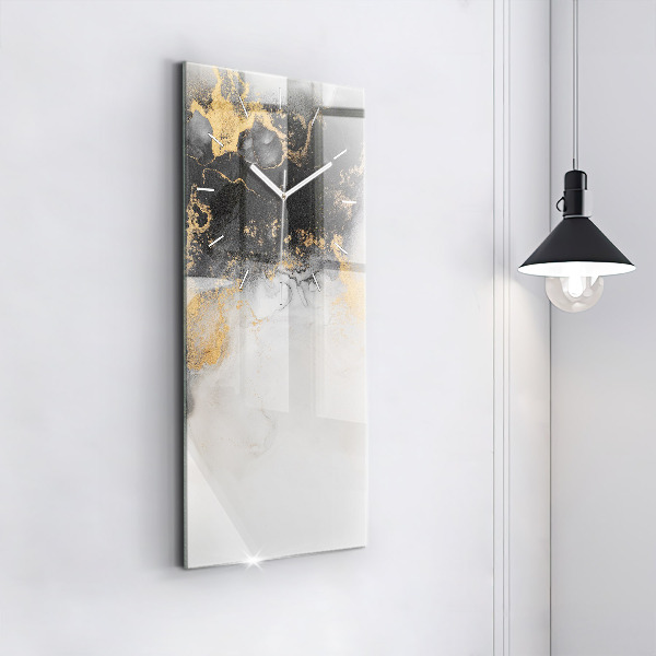 Zegar ścienny pionowy Artystyczny marmur