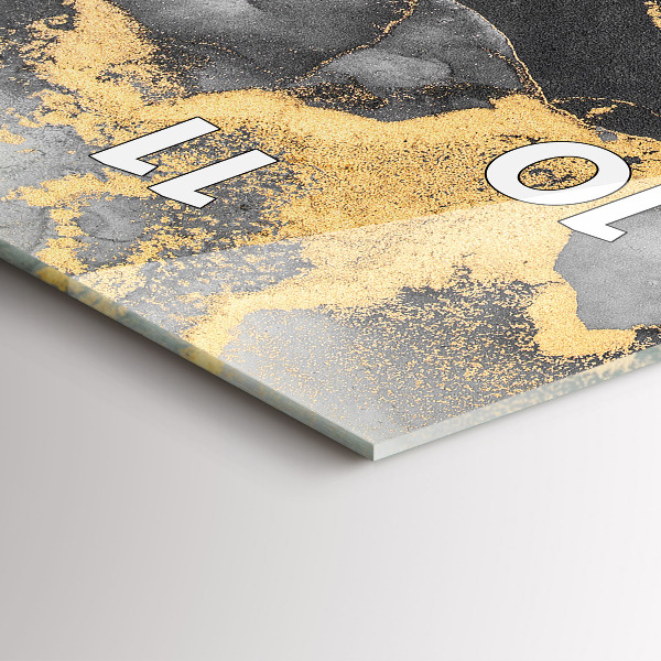 Zegar ścienny pionowy Artystyczny marmur