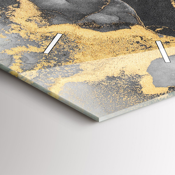 Zegar ścienny pionowy Artystyczny marmur