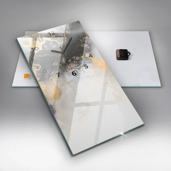 Zegar ścienny pionowy Artystyczny marmur