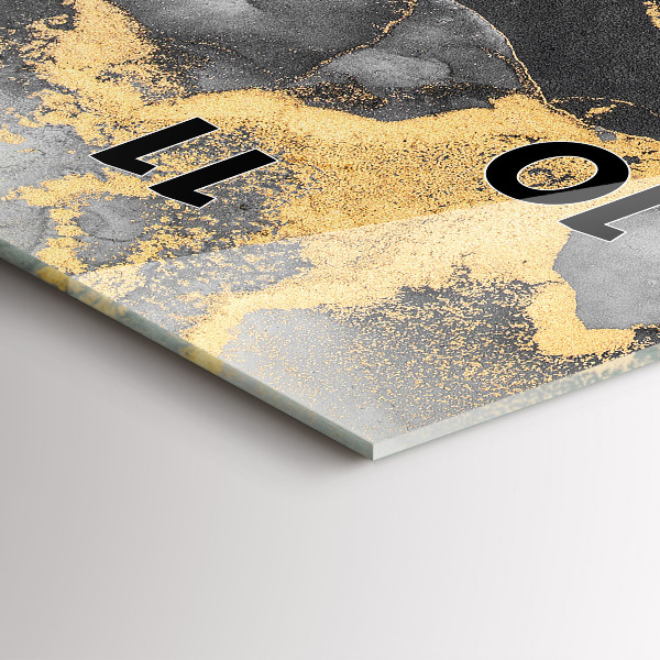 Zegar ścienny pionowy Artystyczny marmur