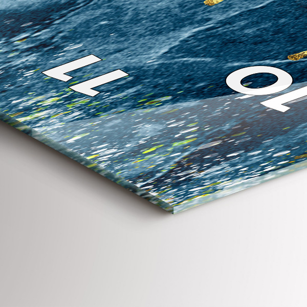 Zegar ścienny pionowy Dekoracyjny wzór i złoto