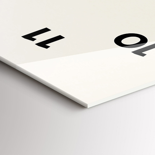 Zegar ścienny pionowy Kwitnące kwiaty gipsówki