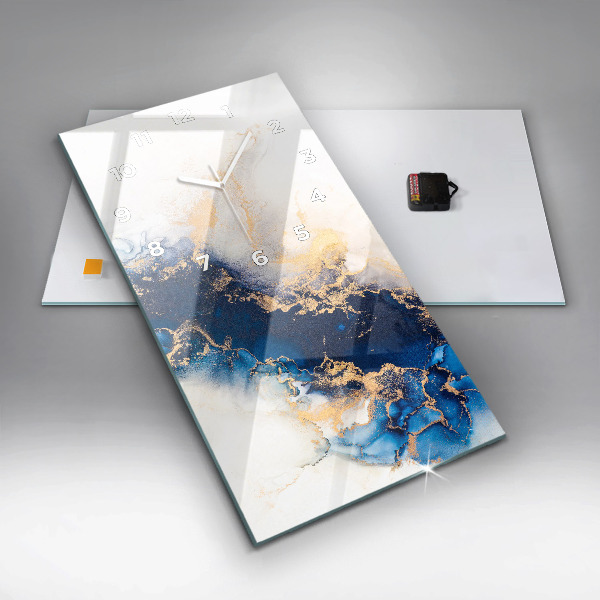 Zegar ścienny pionowy Marmur wzór