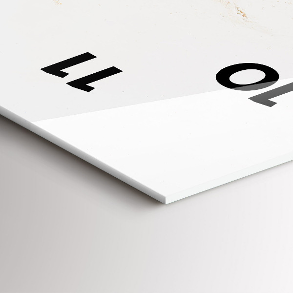 Zegar ścienny pionowy Marmur wzór