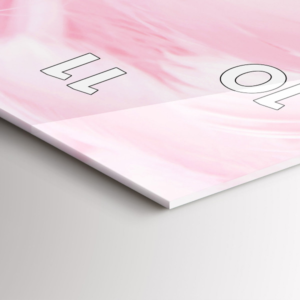 Zegar ścienny pionowy Pióra – abstrakcja