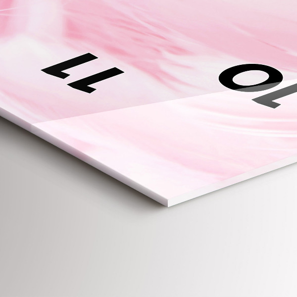 Zegar ścienny pionowy Pióra – abstrakcja