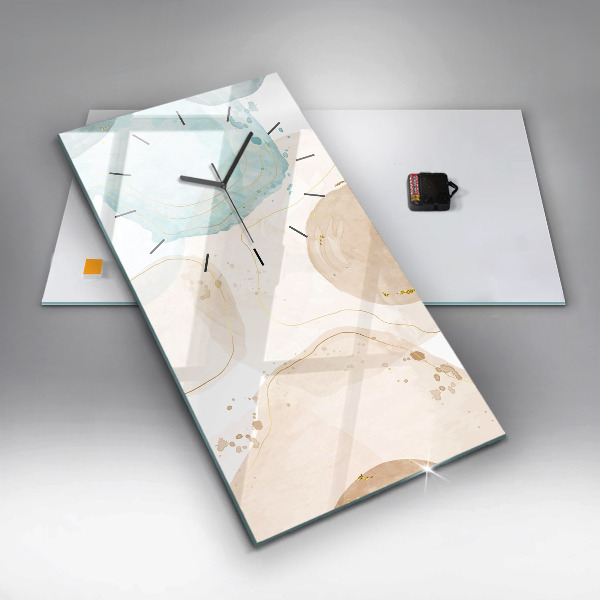 Zegar ścienny pionowy Plamy akwareli