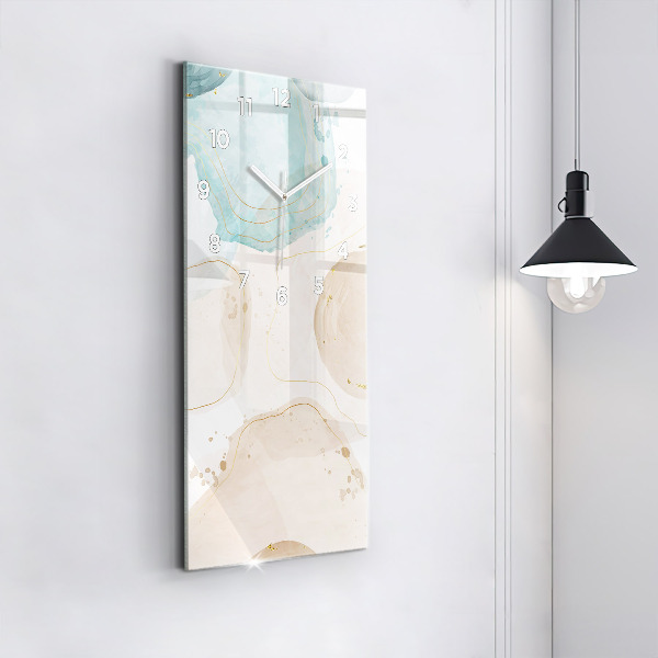 Zegar ścienny pionowy Plamy akwareli