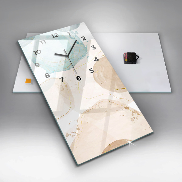 Zegar ścienny pionowy Plamy akwareli