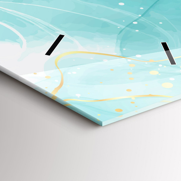 Zegar ścienny pionowy Abstrakcja marmur