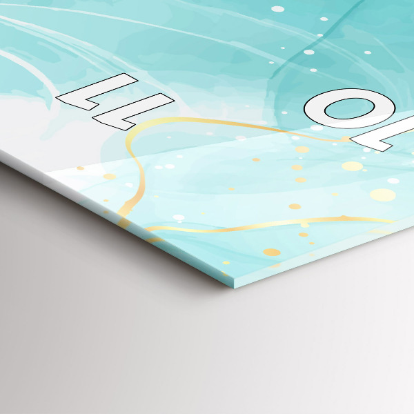 Zegar ścienny pionowy Abstrakcja marmur