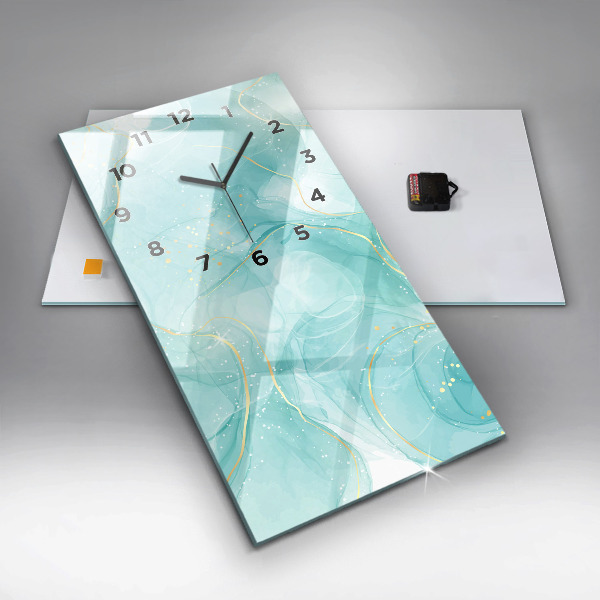 Zegar ścienny pionowy Abstrakcja marmur