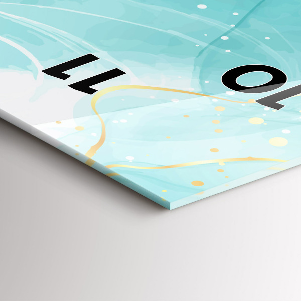 Zegar ścienny pionowy Abstrakcja marmur