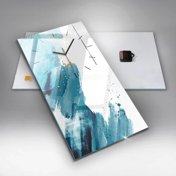 Zegar ścienny pionowy Pociągnięcia pędzla