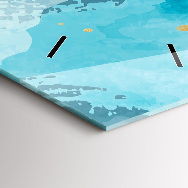 Zegar ścienny pionowy Pociągnięcia pędzla