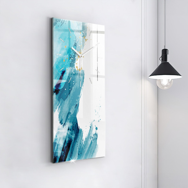 Zegar ścienny pionowy Pociągnięcia pędzla