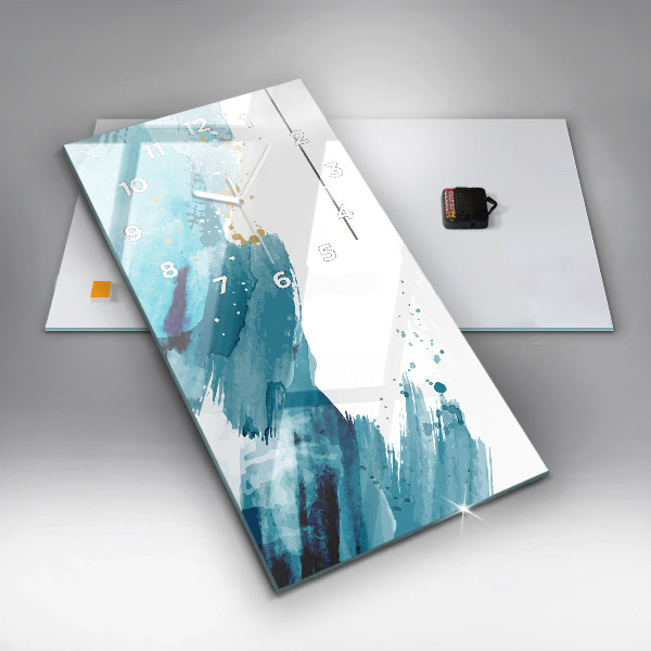 Zegar ścienny pionowy Pociągnięcia pędzla