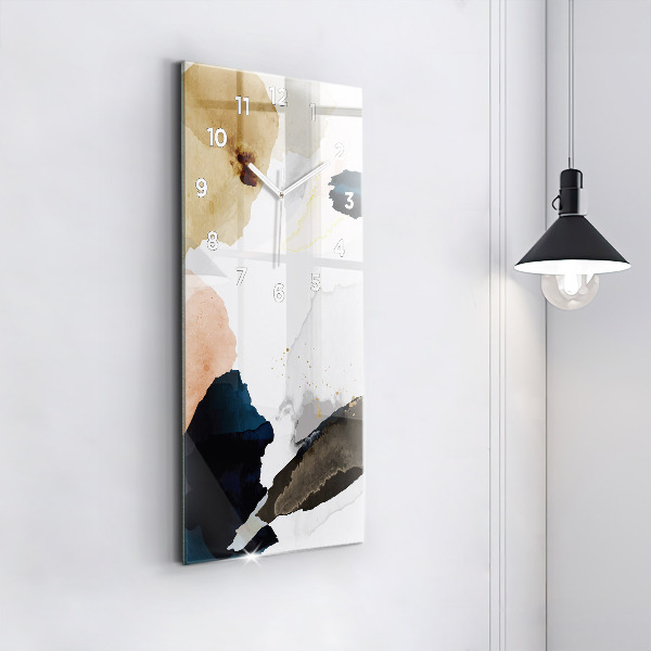 Zegar ścienny pionowy Plamy abstrakcja