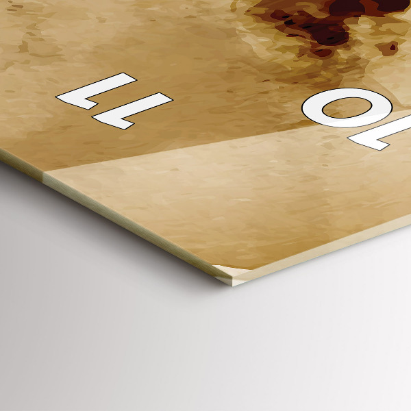 Zegar ścienny pionowy Plamy abstrakcja