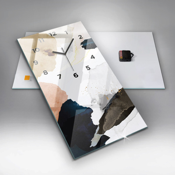 Zegar ścienny pionowy Plamy abstrakcja