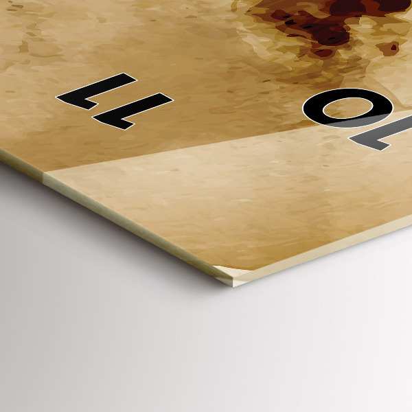 Zegar ścienny pionowy Plamy abstrakcja