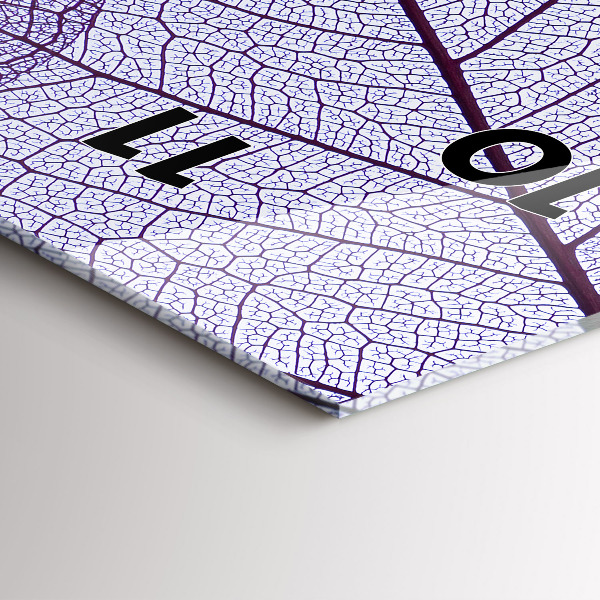 Zegar ścienny pionowy Liście – natura