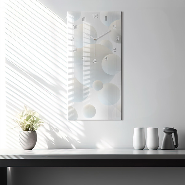 Zegar ścienny pionowy Piłki abstrakcja