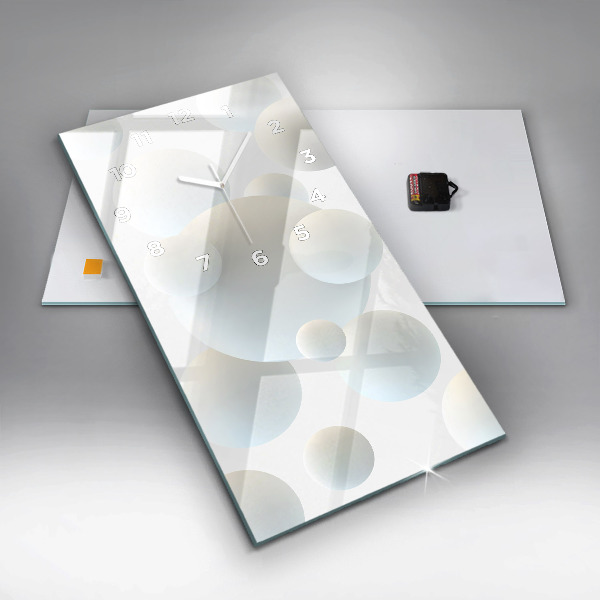 Zegar ścienny pionowy Piłki abstrakcja