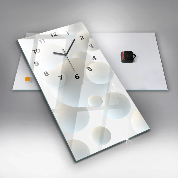 Zegar ścienny pionowy Piłki abstrakcja