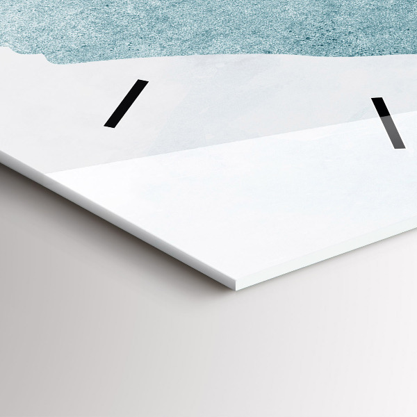 Zegar ścienny pionowy Abstrakcyjny wieloryb