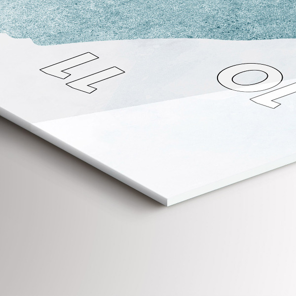 Zegar ścienny pionowy Abstrakcyjny wieloryb