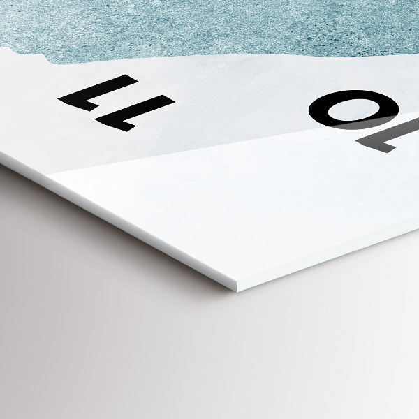 Zegar ścienny pionowy Abstrakcyjny wieloryb