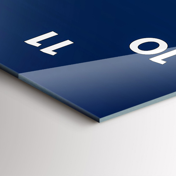 Zegar szklany pionowy Ozdobna abstrakcja