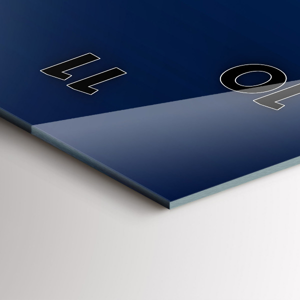 Zegar szklany pionowy Ozdobna abstrakcja