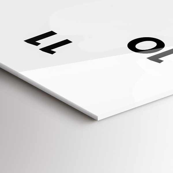 Zegar szklany pionowy Kwiaty piwonii