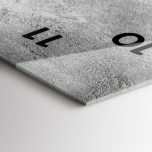 Zegar szklany pionowy Minimalistyczne oliwki