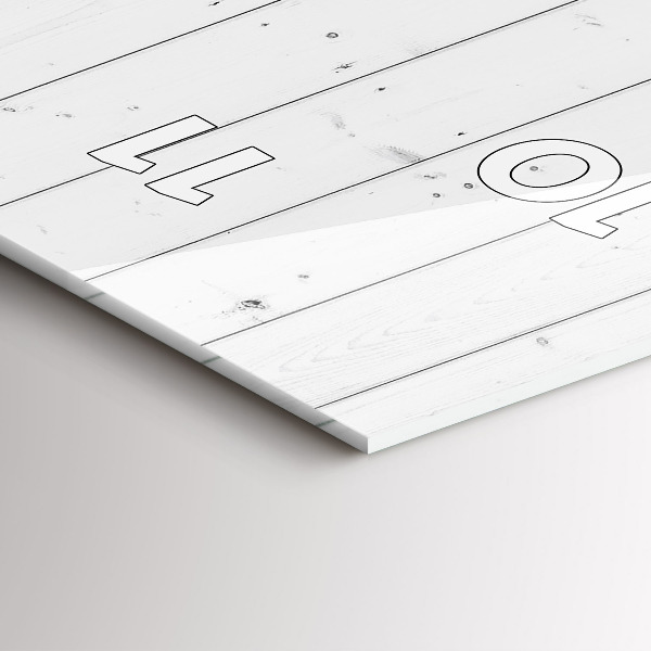 Zegar szklany pionowy Panele drewniane wzór